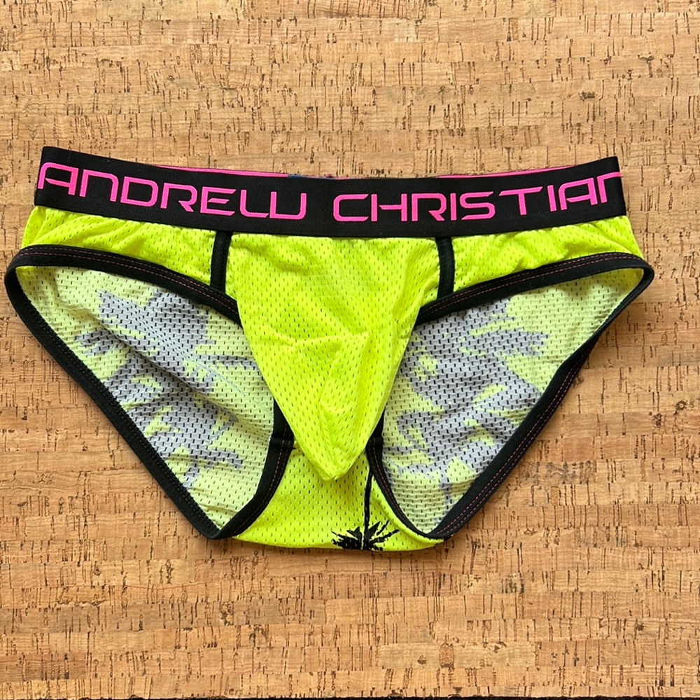 Andrew Christian Mesh Palms Brief